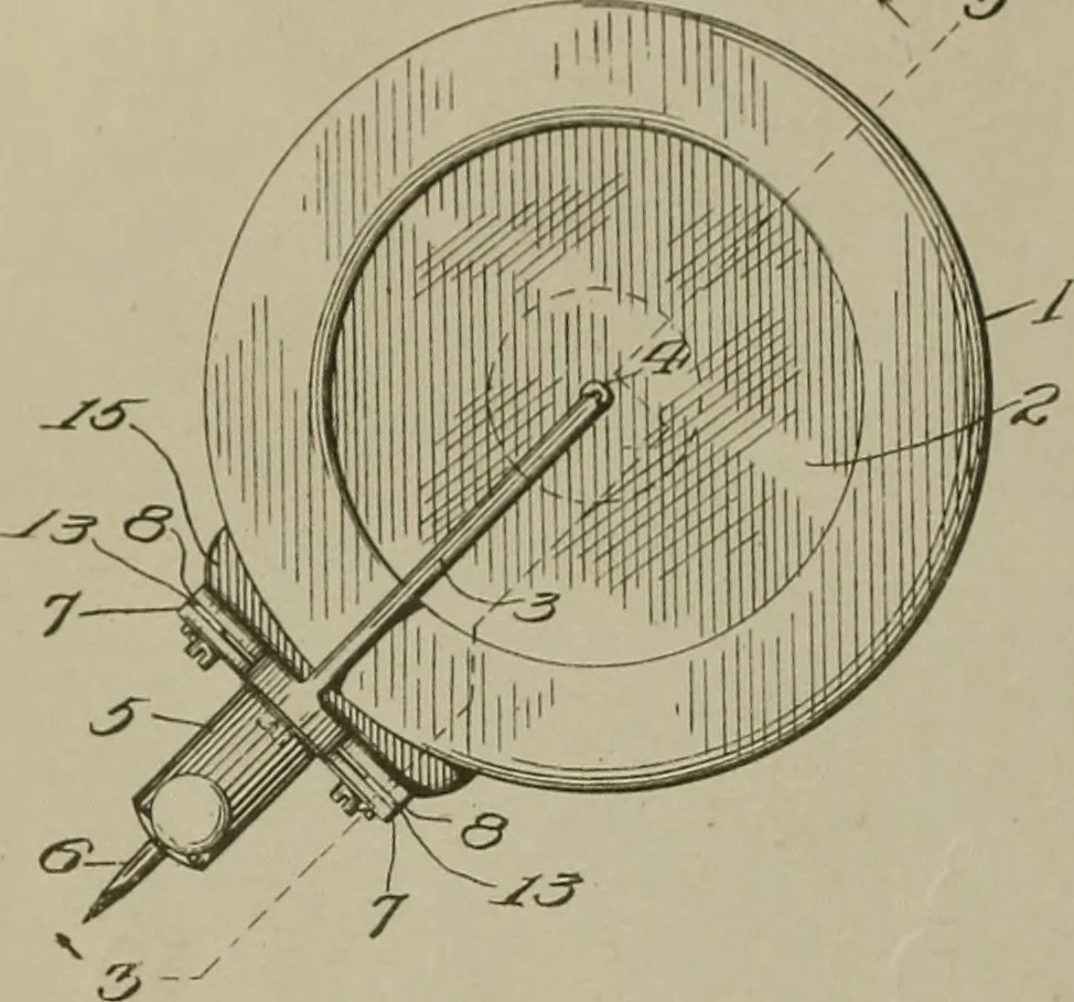 An illustration from [Graphophone patents], 1878, leaf 205