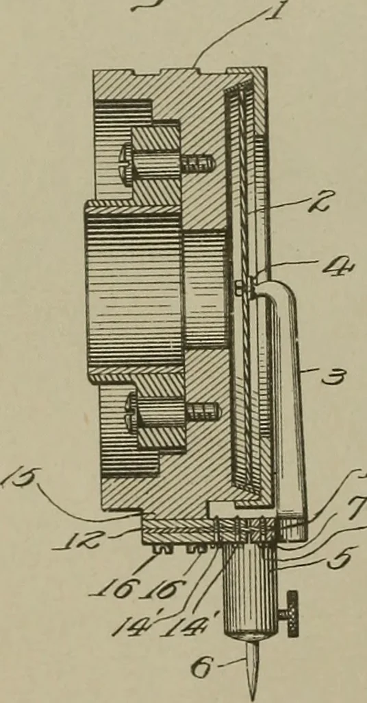 An illustration from [Graphophone patents], 1878, leaf 205