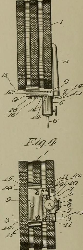 An illustration from [Graphophone patents], 1878, leaf 205
