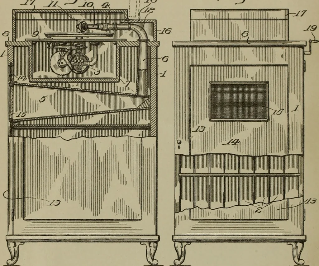 An illustration from [Graphophone patents], 1878, leaf 21