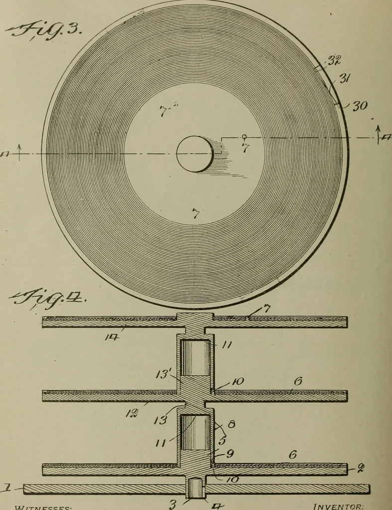 An illustration from [Graphophone patents], 1878, leaf 215
