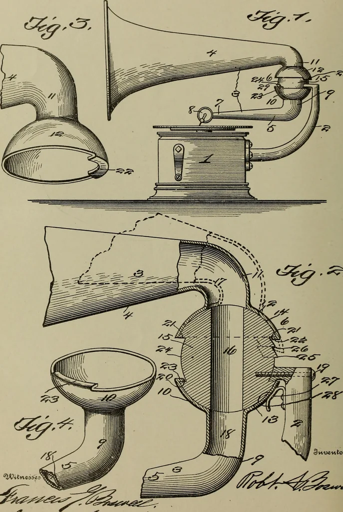 An illustration from [Graphophone patents], 1878, leaf 249