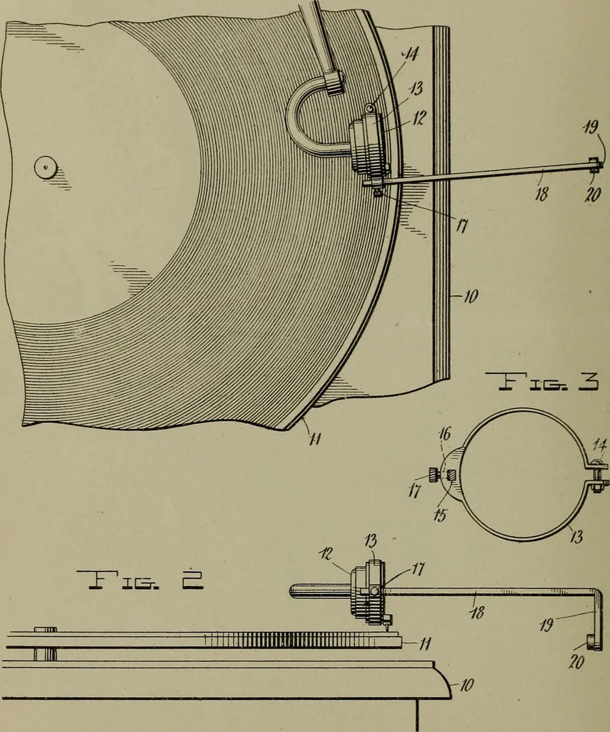 An illustration from [Graphophone patents], 1878, leaf 275