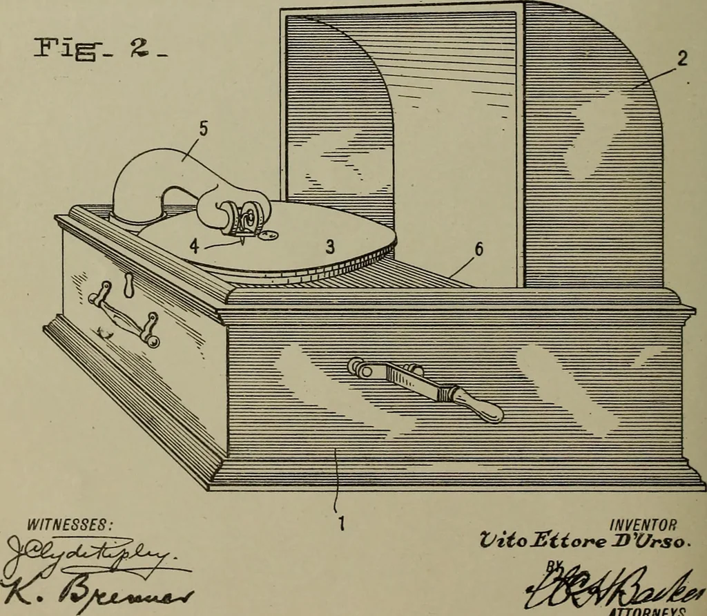 An illustration from [Graphophone patents], 1878, leaf 301