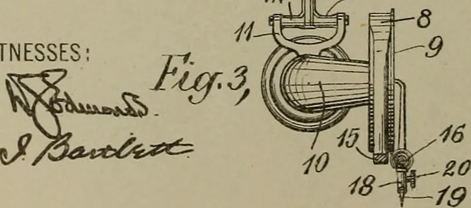 An illustration from [Graphophone patents], 1878, leaf 343