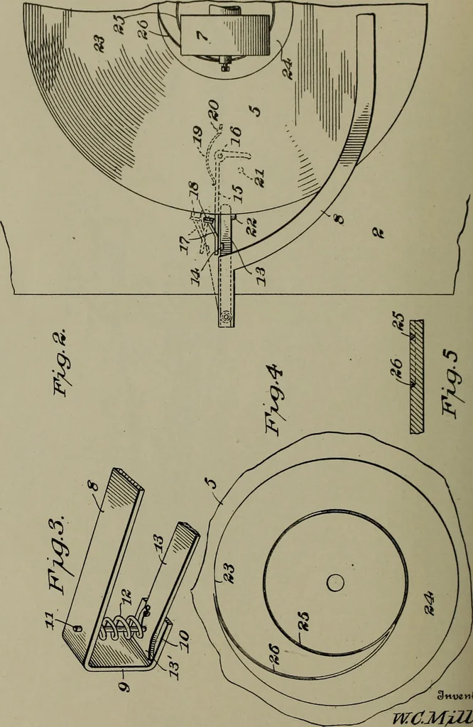 An illustration from [Graphophone patents], 1878, leaf 361