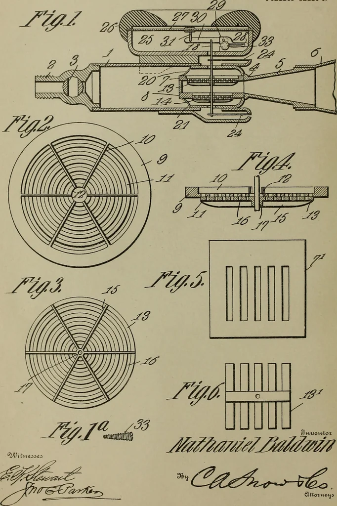 An illustration from [Graphophone patents], 1878, leaf 37
