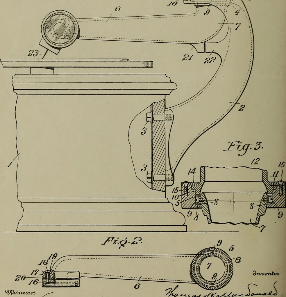 An illustration from [Graphophone patents], 1878, leaf 373