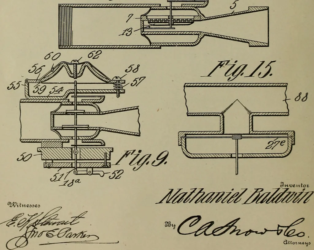 An illustration from [Graphophone patents], 1878, leaf 39