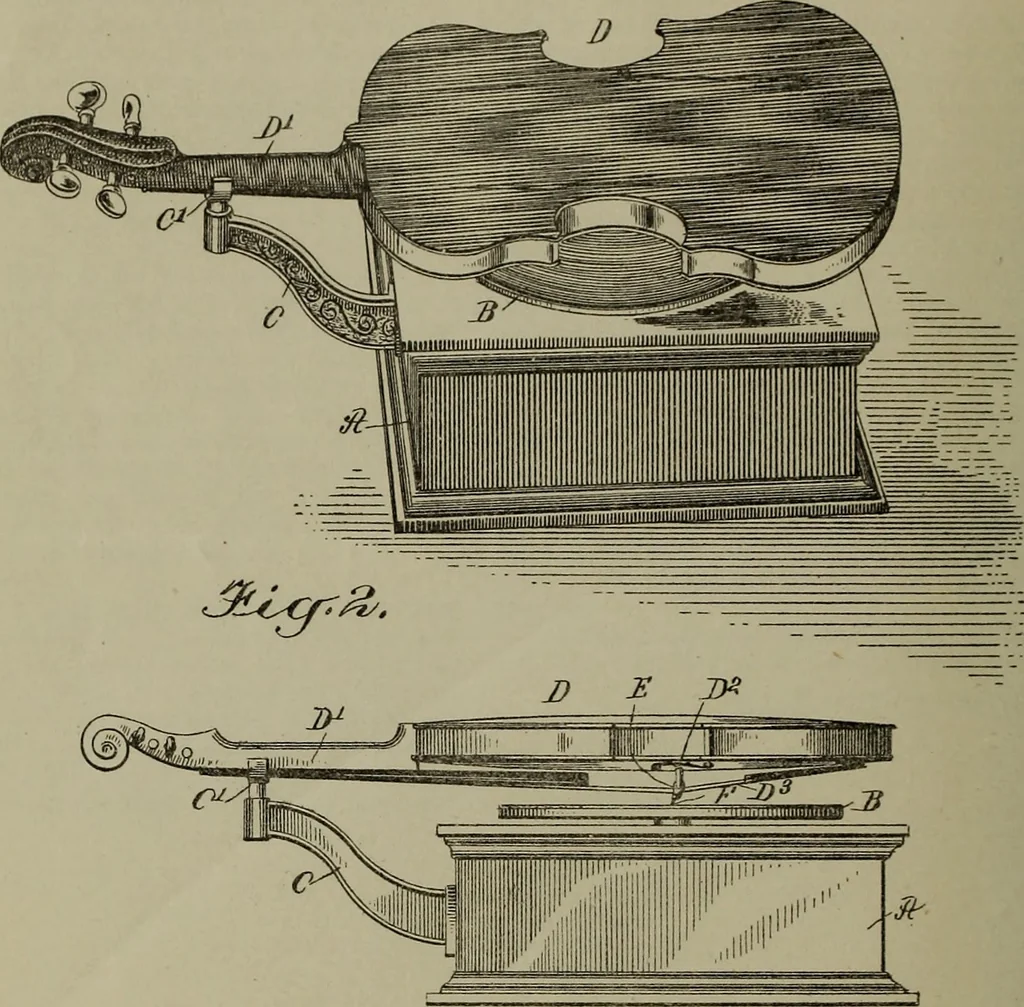 An illustration from [Graphophone patents], 1878, leaf 407