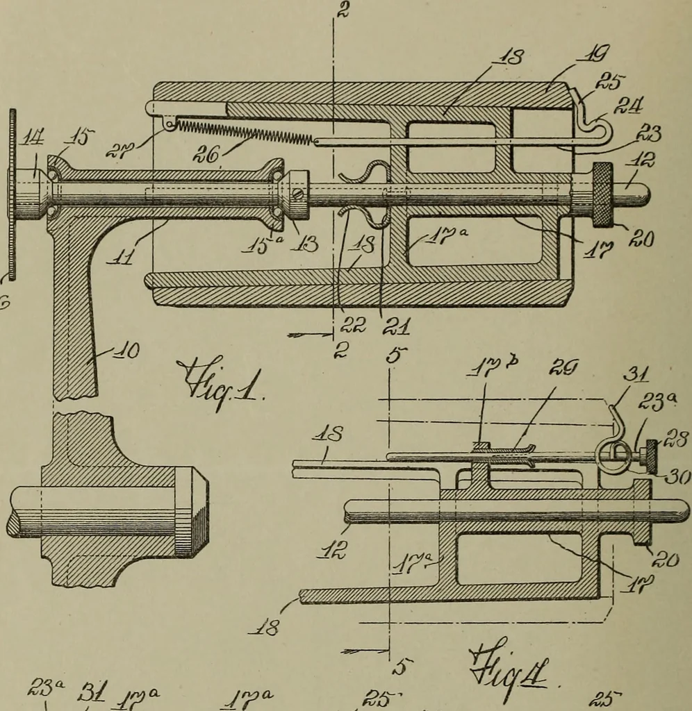 An illustration from [Graphophone patents], 1878, leaf 415