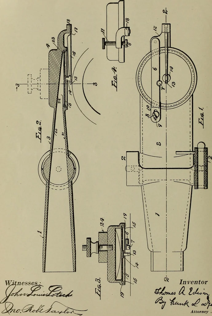 An illustration from [Graphophone patents], 1878, leaf 469