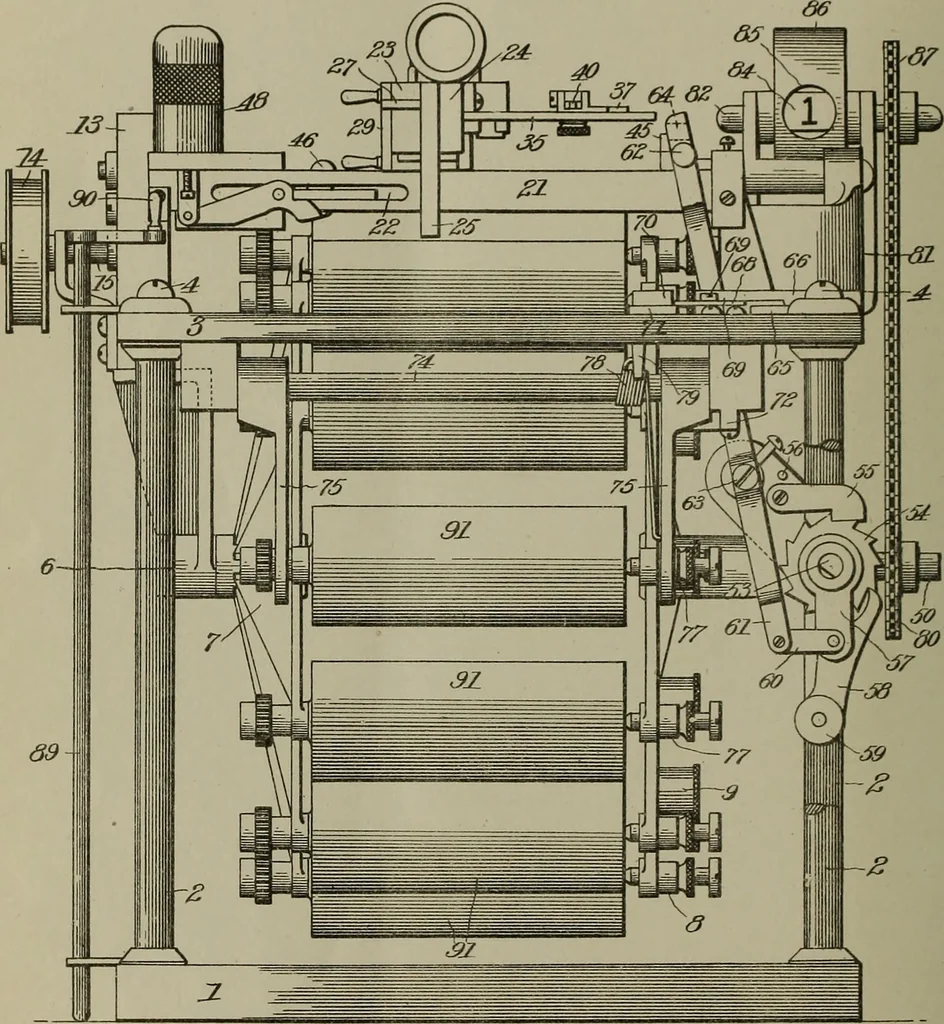 An illustration from [Graphophone patents], 1878, leaf 487