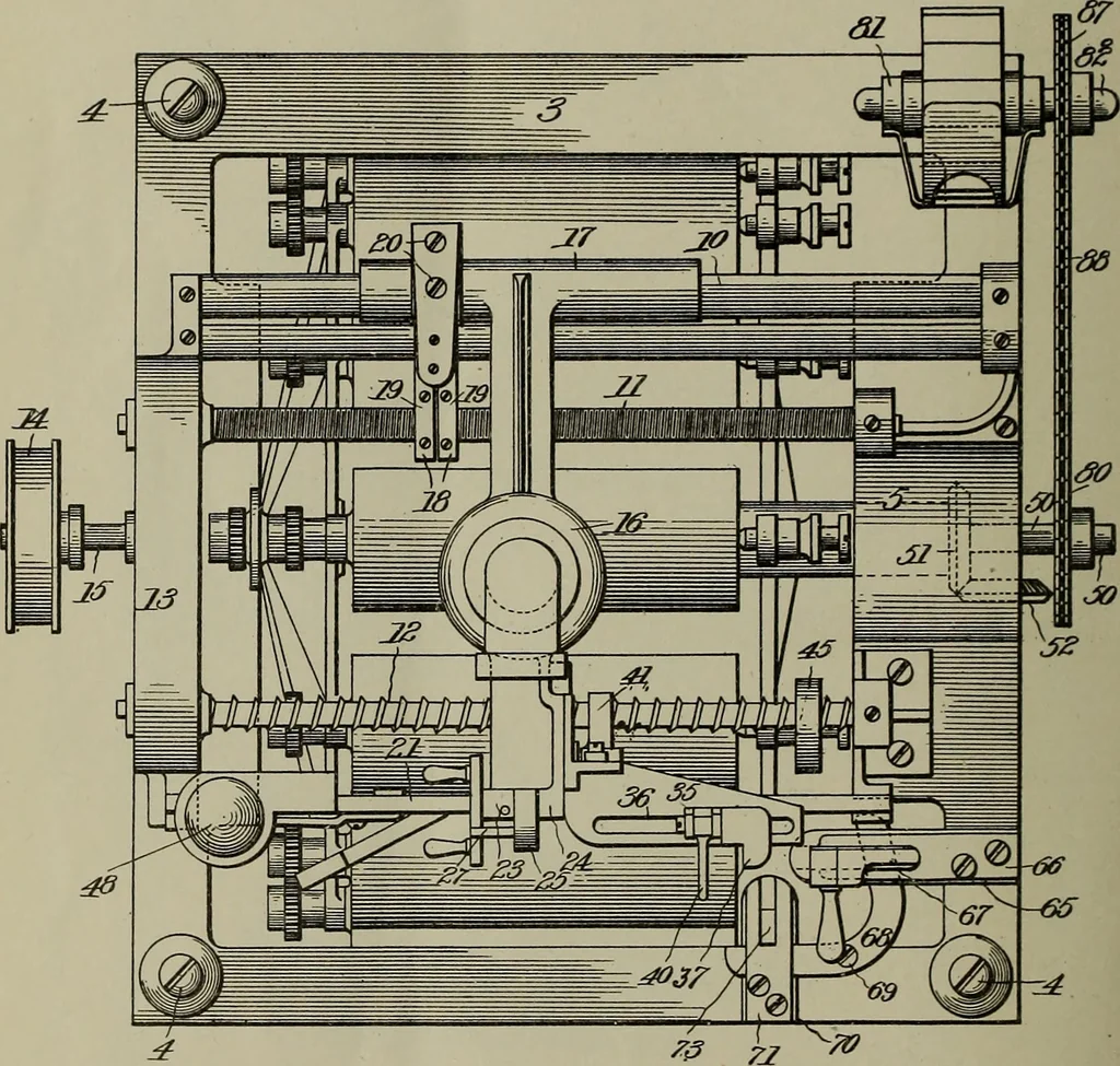 An illustration from [Graphophone patents], 1878, leaf 489