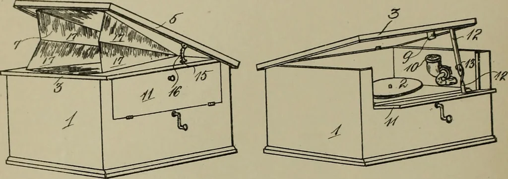 An illustration from [Graphophone patents], 1878, leaf 49