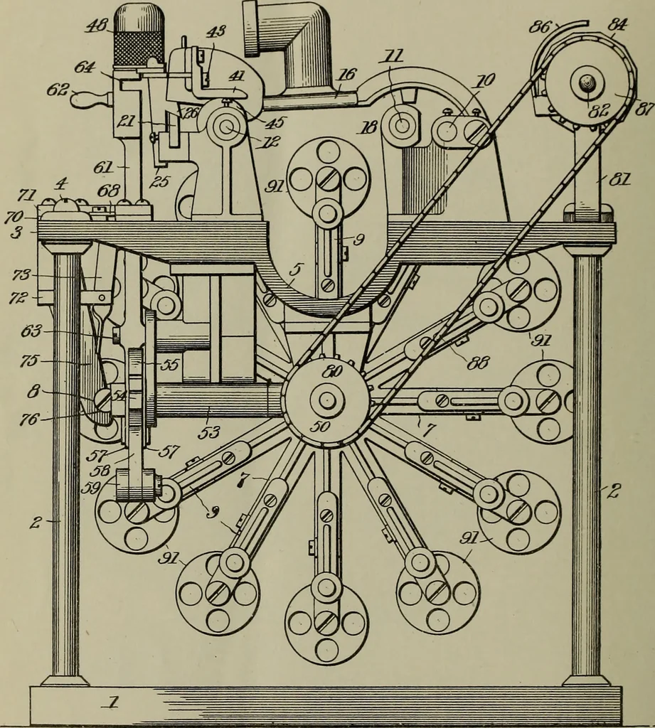 An illustration from [Graphophone patents], 1878, leaf 491