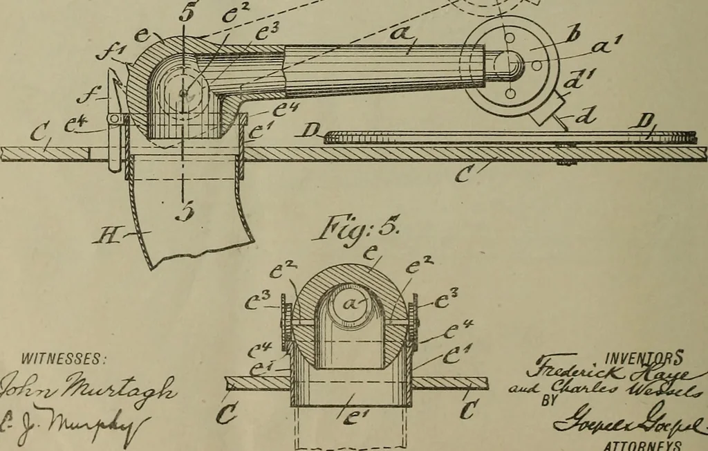 An illustration from [Graphophone patents], 1878, leaf 515