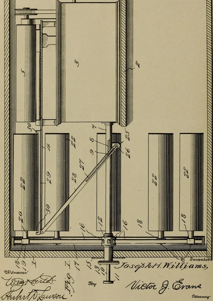 An illustration from [Graphophone patents], 1878, leaf 525