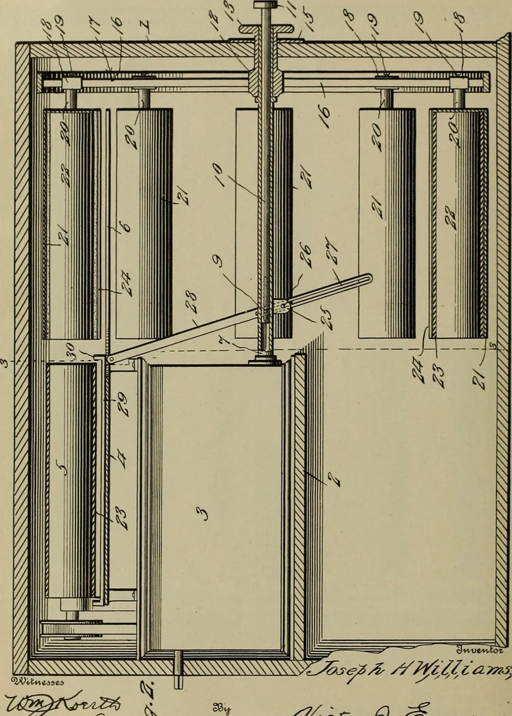 An illustration from [Graphophone patents], 1878, leaf 527