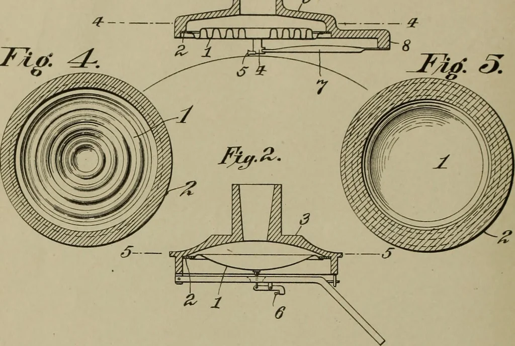 An illustration from [Graphophone patents], 1878, leaf 535
