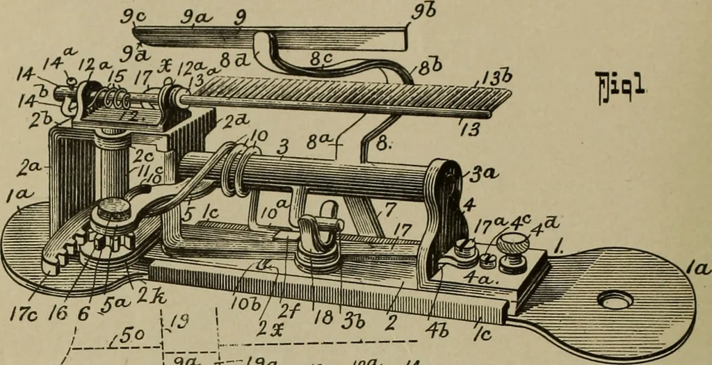 An illustration from [Graphophone patents], 1878, leaf 541