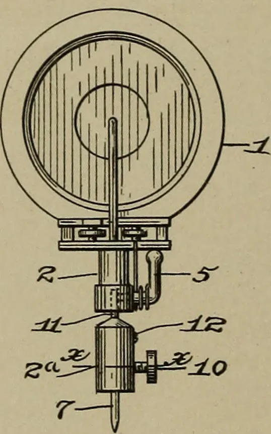 An illustration from [Graphophone patents], 1878, leaf 553