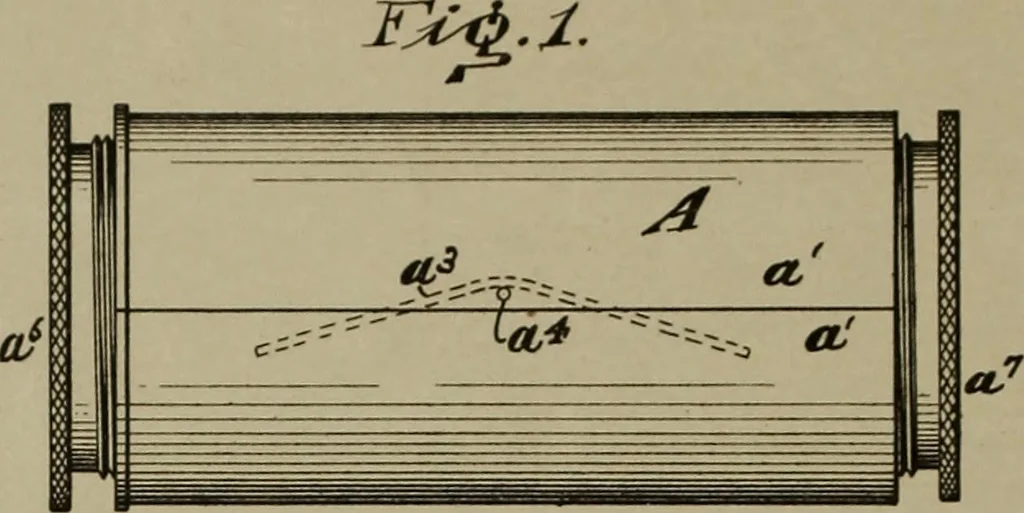 An illustration from [Graphophone patents], 1878, leaf 641