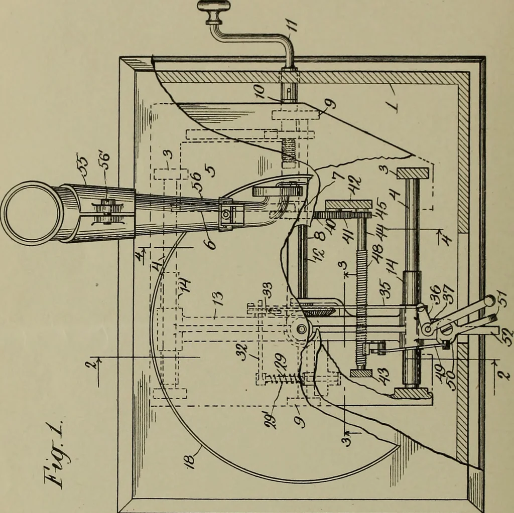 An illustration from [Graphophone patents], 1878, leaf 649
