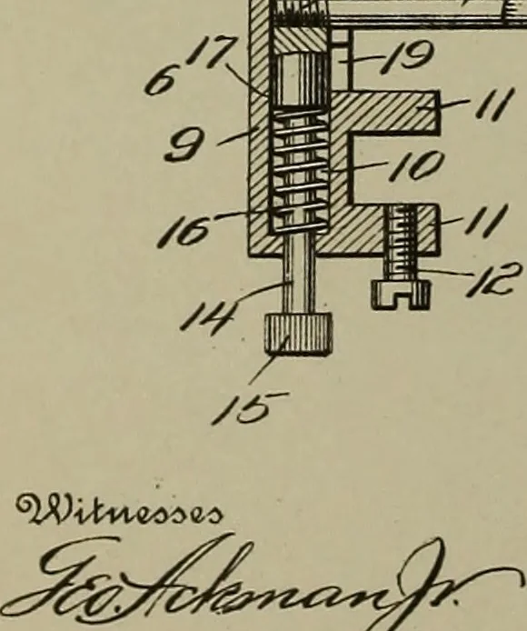 An illustration from [Graphophone patents], 1878, leaf 657