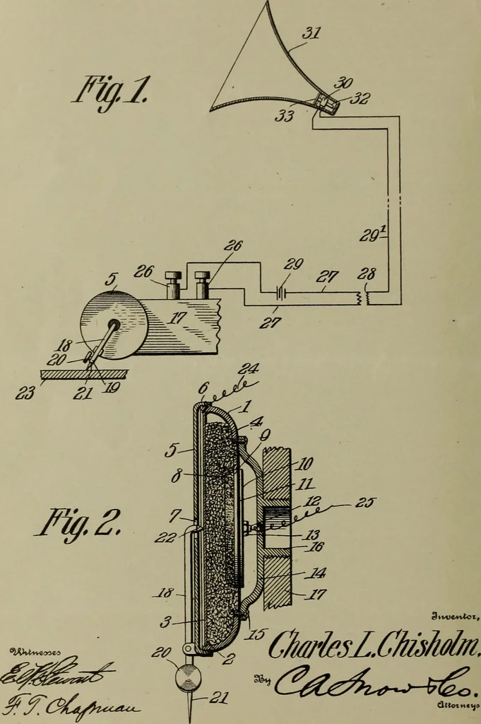 An illustration from [Graphophone patents], 1878, leaf 661