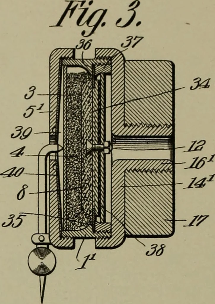 An illustration from [Graphophone patents], 1878, leaf 663