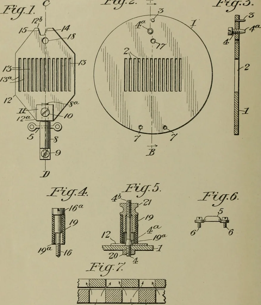 An illustration from [Graphophone patents], 1878, leaf 67