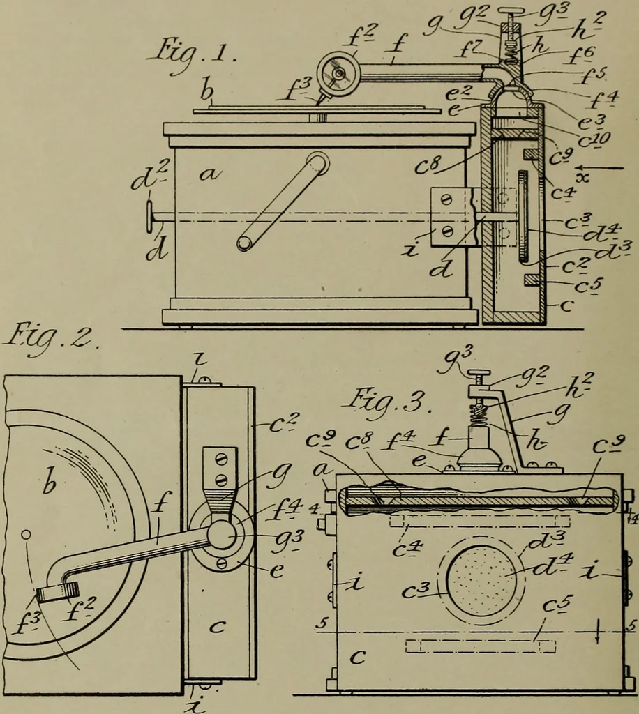 An illustration from [Graphophone patents], 1878, leaf 679