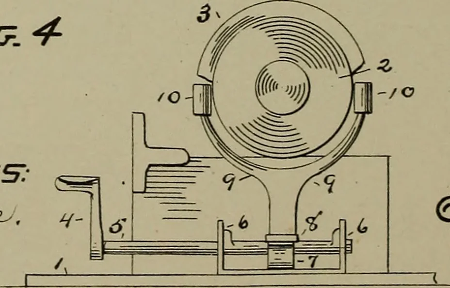 An illustration from [Graphophone patents], 1878, leaf 685