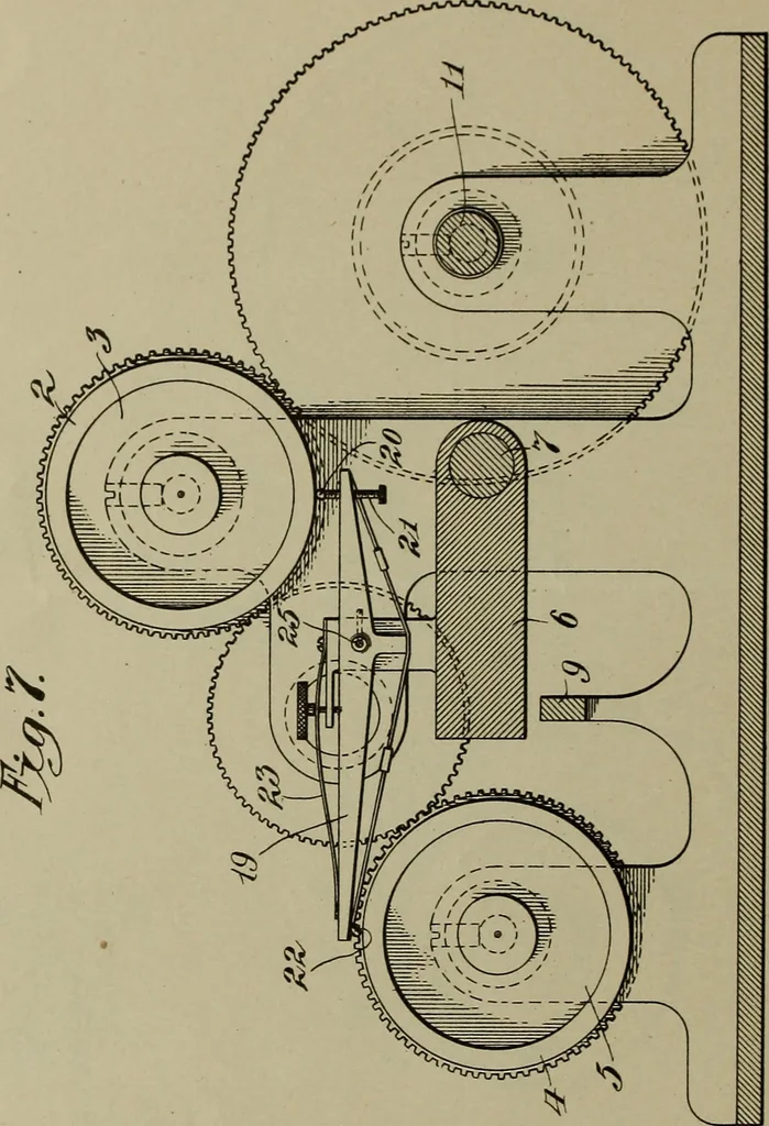 An illustration from [Graphophone patents], 1878, leaf 699