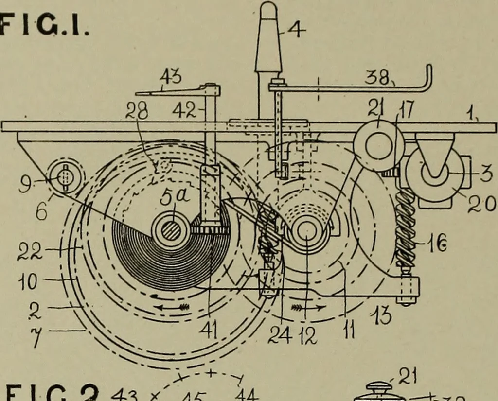 An illustration from [Graphophone patents], 1878, leaf 705