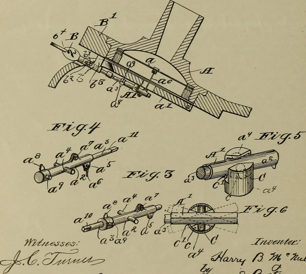 An illustration from [Graphophone patents], 1878, leaf 725