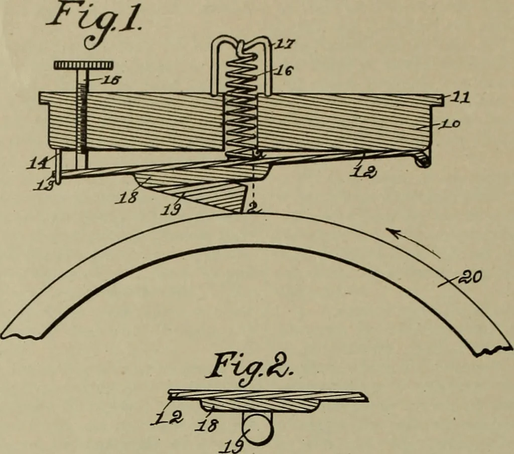 An illustration from [Graphophone patents], 1878, leaf 749