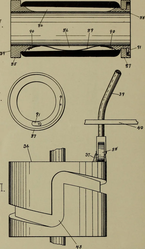 An illustration from [Graphophone patents], 1878, leaf 805