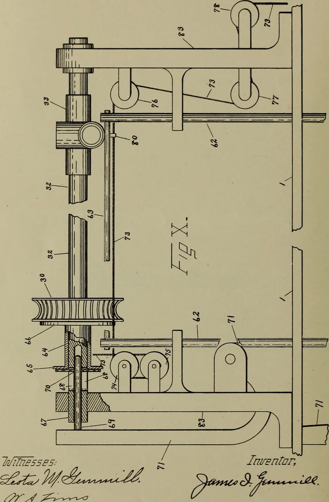 An illustration from [Graphophone patents], 1878, leaf 809