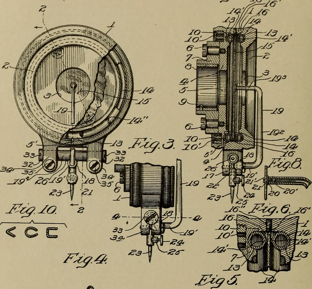 An illustration from [Graphophone patents], 1878, leaf 819