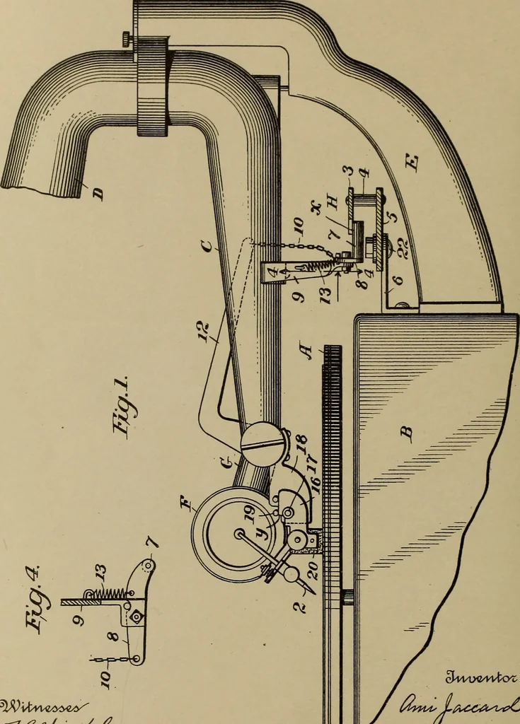 An illustration from [Graphophone patents], 1878, leaf 831