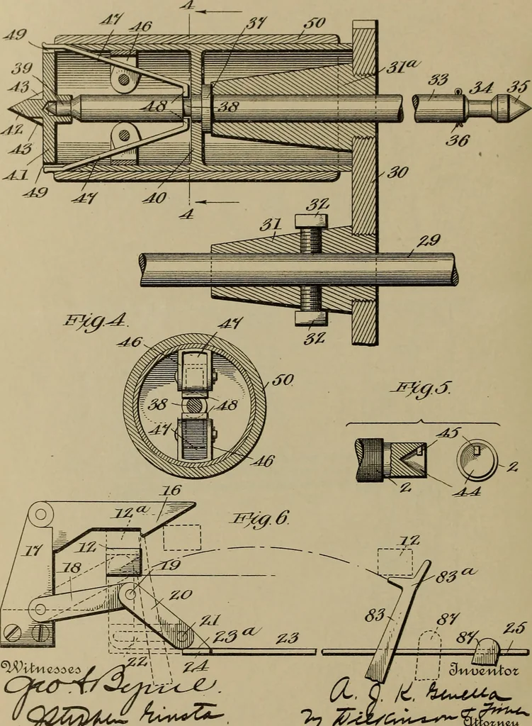 An illustration from [Graphophone patents], 1878, leaf 847