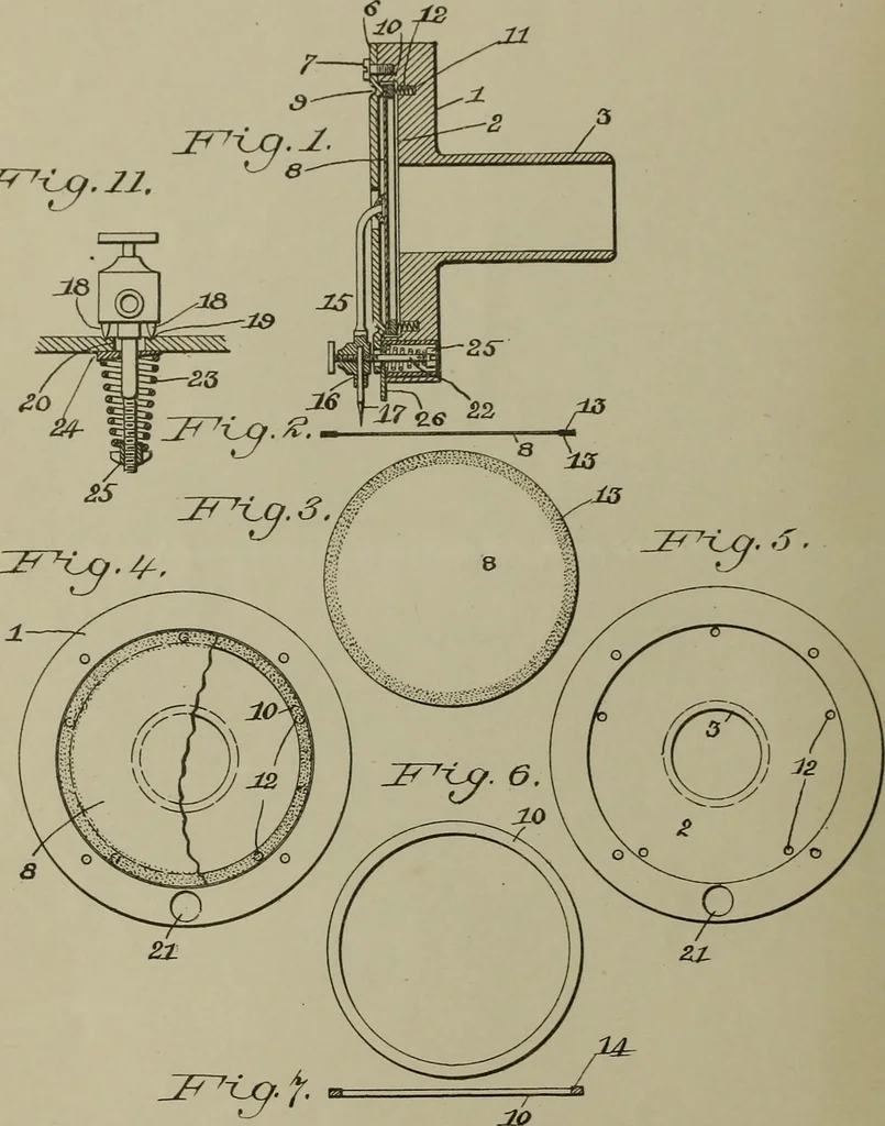An illustration from [Graphophone patents], 1878, leaf 91