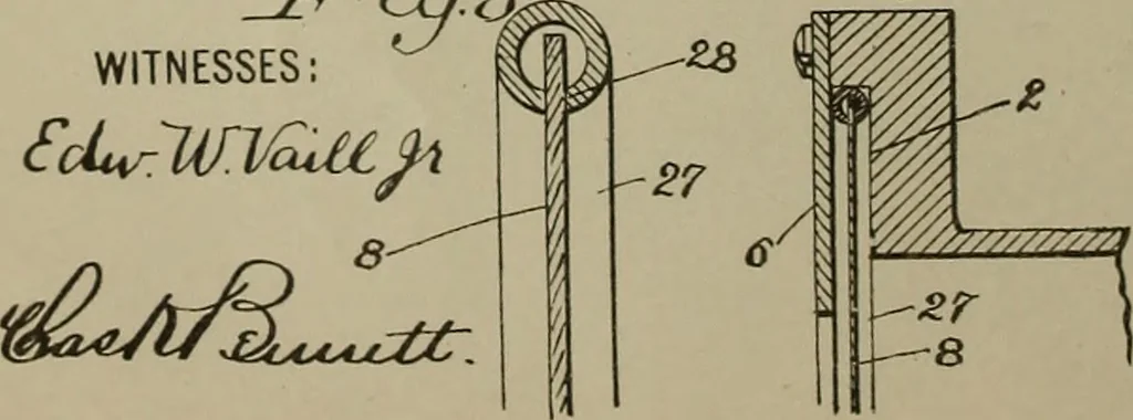 An illustration from [Graphophone patents], 1878, leaf 91