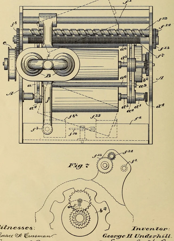 An illustration from [Graphophone patents], 1878, leaf 188