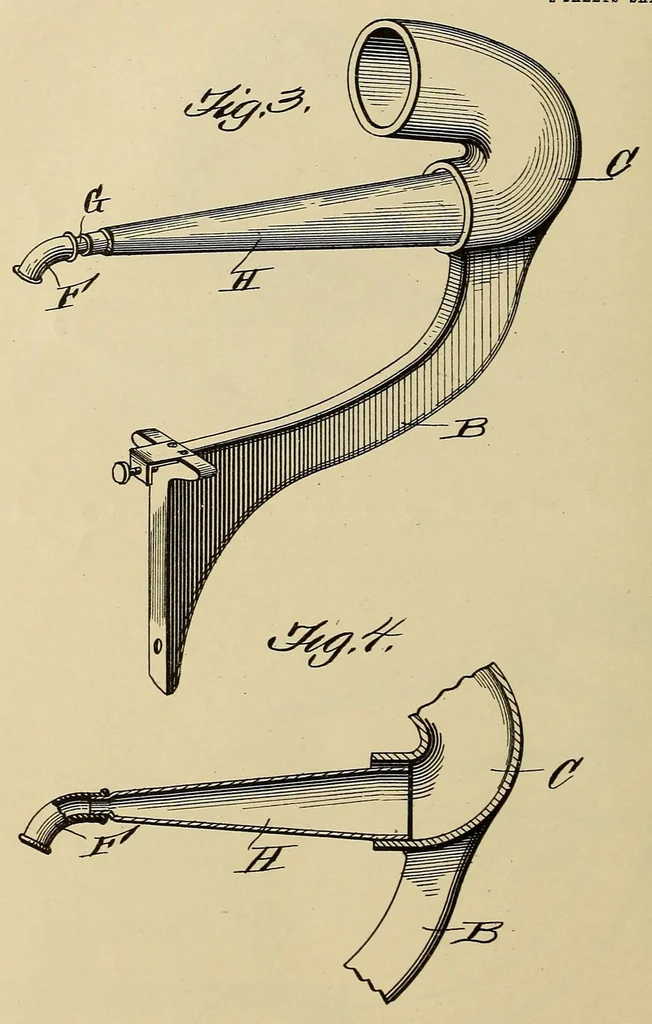 An illustration from [Graphophone patents], 1878, leaf 218