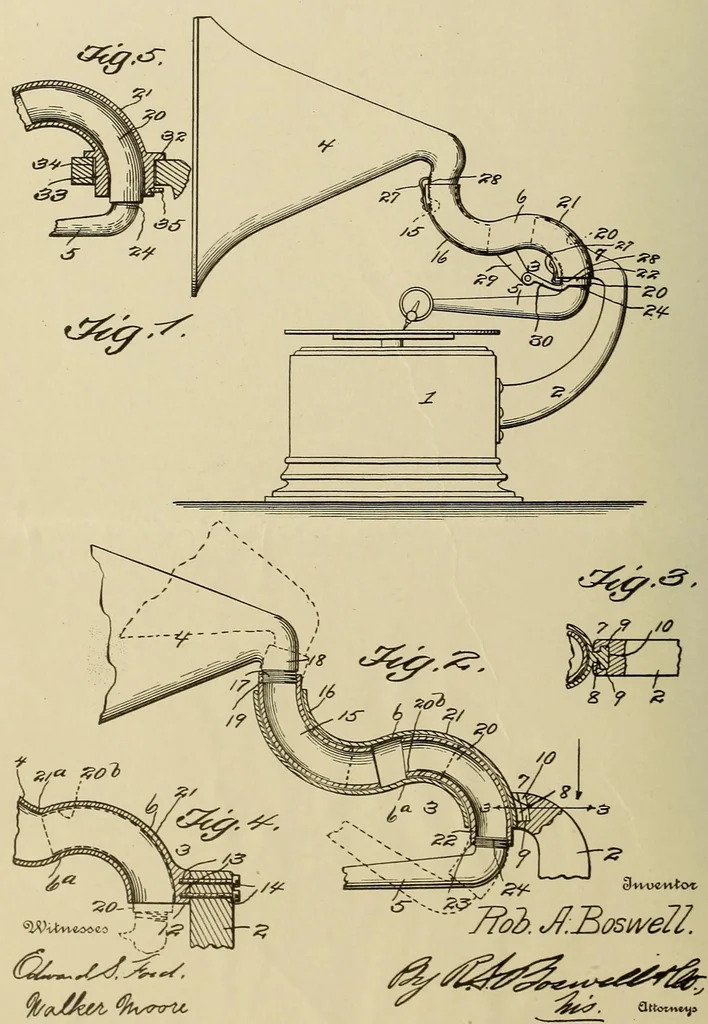 An illustration from [Graphophone patents], 1878, leaf 400