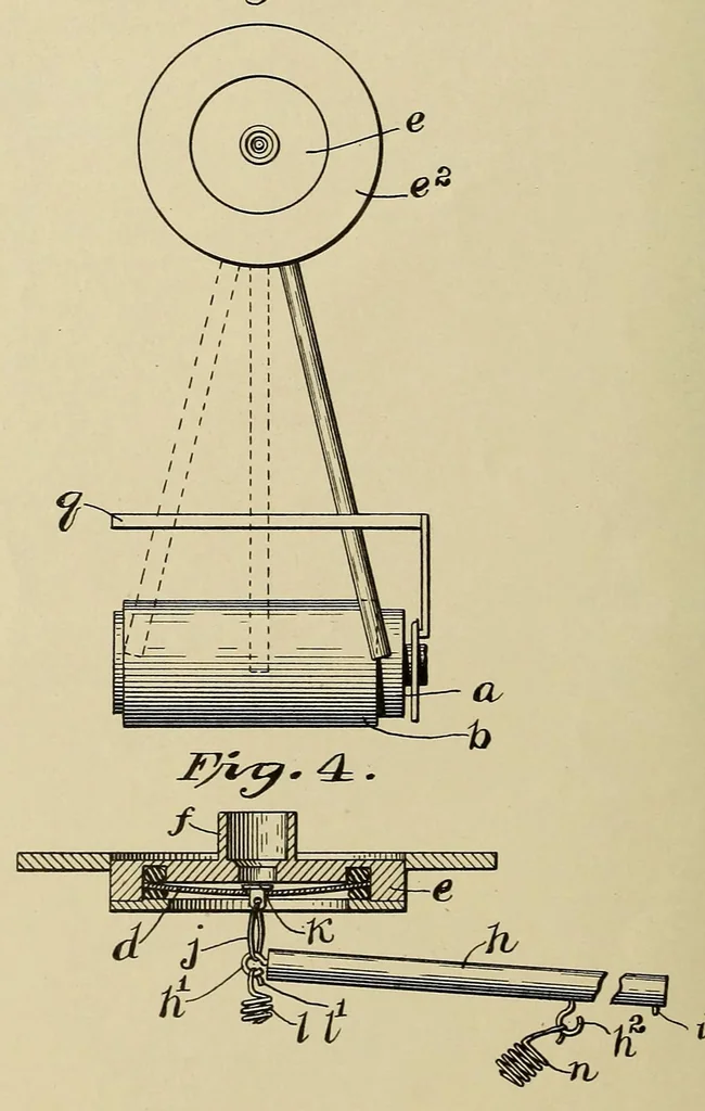 An illustration from [Graphophone patents], 1878, leaf 514