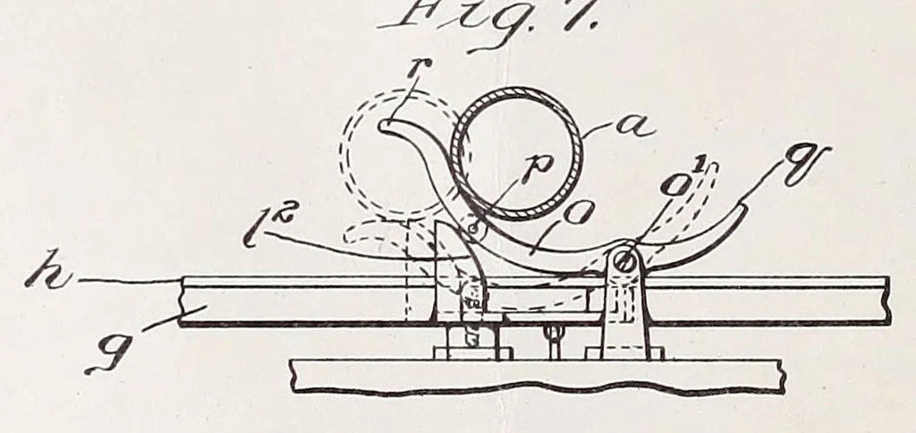 An illustration from [Graphophone patents], 1878, leaf 246